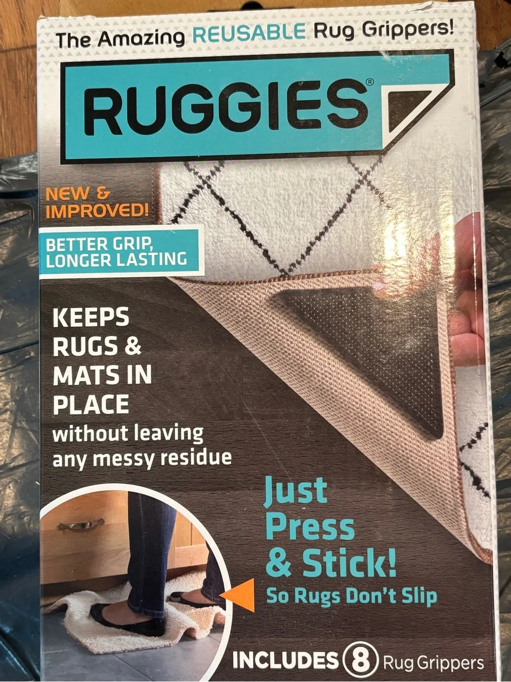 Reusable Rug Grippers - Beige only 4